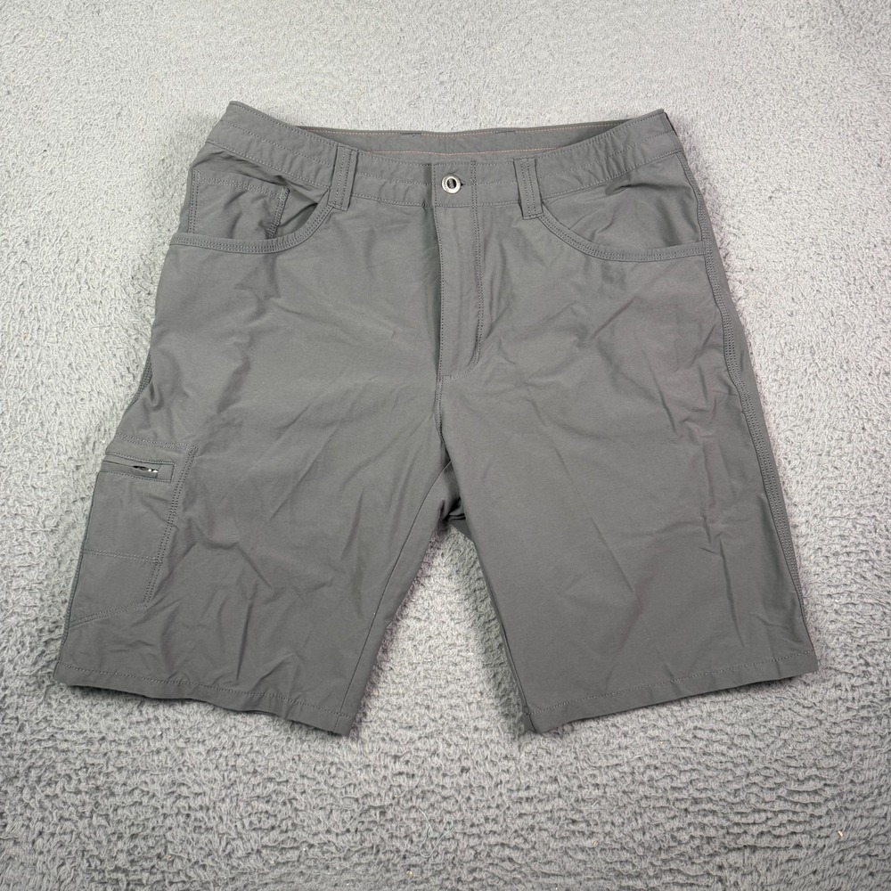 Patagonia Quandary Cargo Shorts Mens 34 Gray 10" Stretch Hiking Outdoor 57825